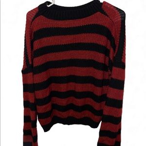 Red and black stripped sweater